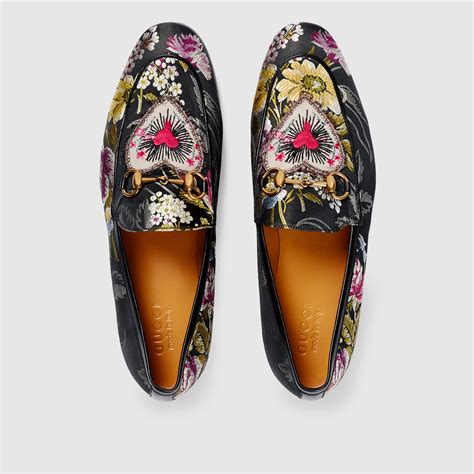 gucci jordaan floral loafer|gucci jordaan loafers sale.